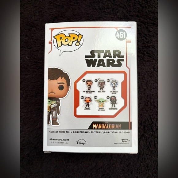 New in Box The Mandalorian Star Wars Grogu Baby Yoda Funko Pop Figurine - Picture 4 of 4